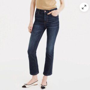 J. Crew Billie Boot Crop Jeans in Dark Rinse sz. 28